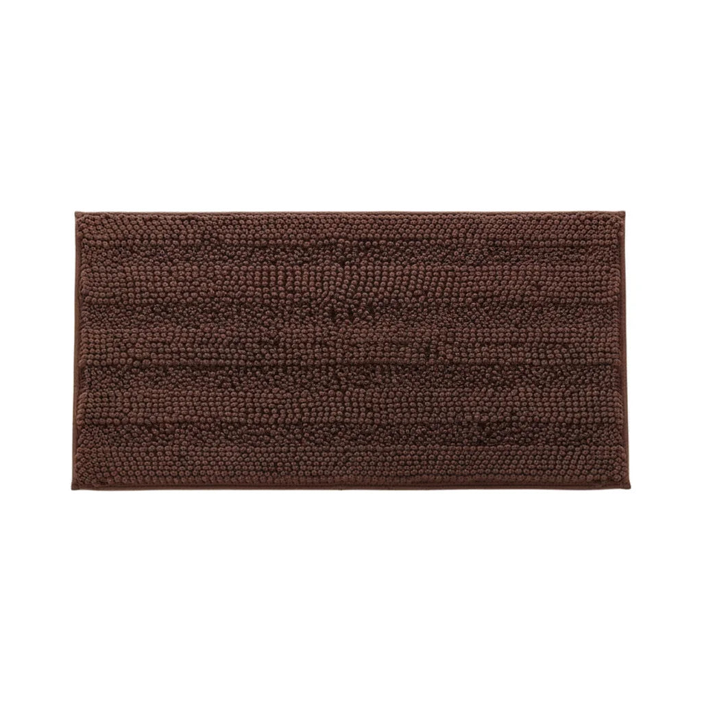 Tapis Salle de Bain Chenille Marron