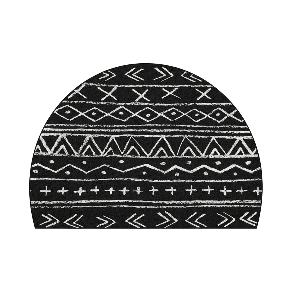 Tapis Salle De Bain Demi Lune Noir