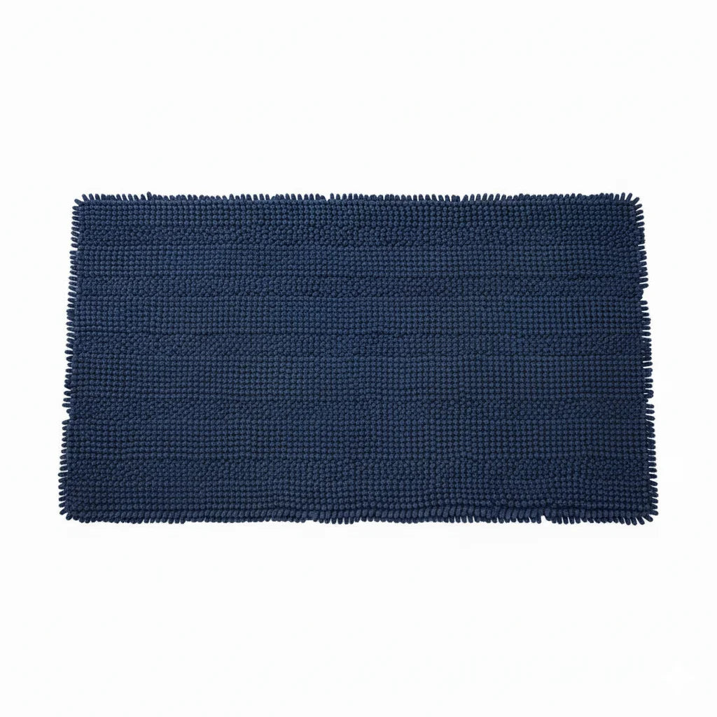 Tapis Salle de Bain Doux Bleu Nuit