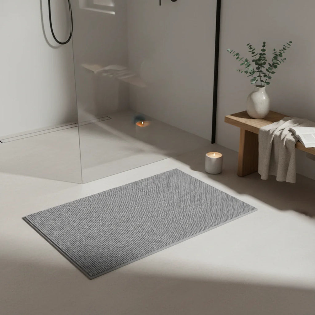 Tapis Salle de Bain Doux Fin Bleu Nuit