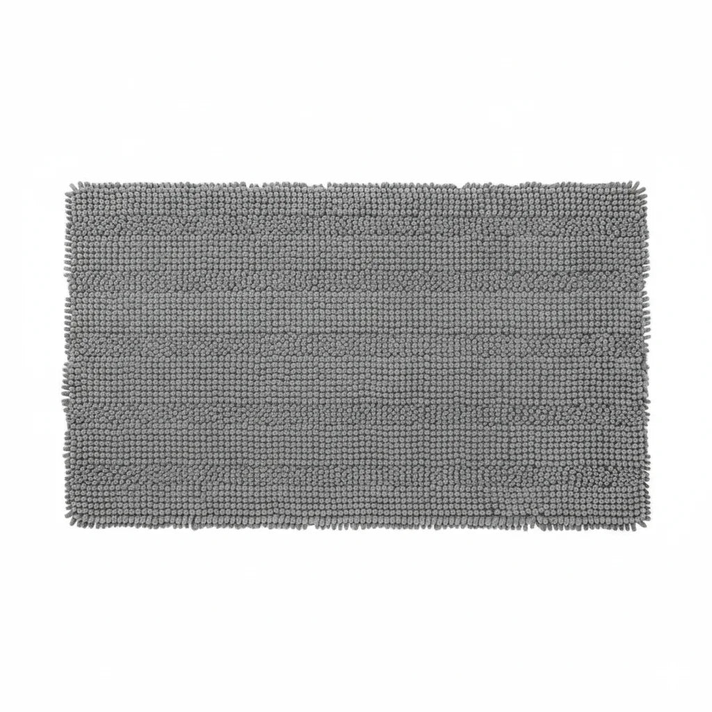 Tapis Salle de Bain Doux Gris Ardoise