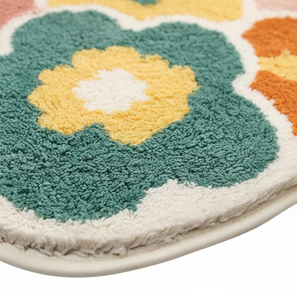 Tapis Salle de Bain Fleur