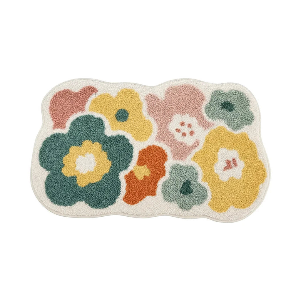 Tapis Salle de Bain Fleur