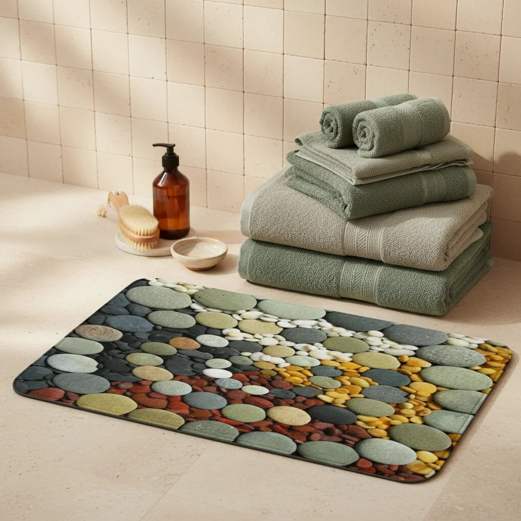Tapis Salle de Bain Galet