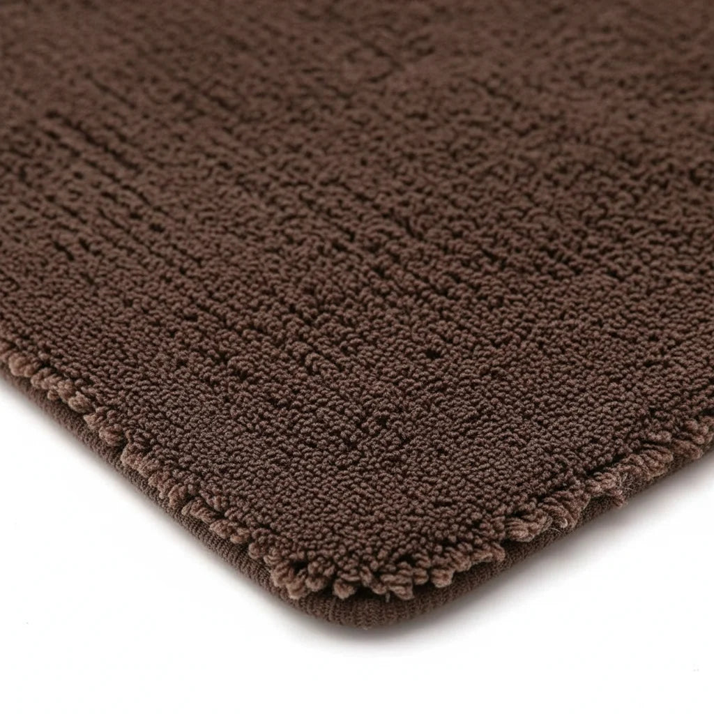 Tapis Salle de Bain Marron 80x120cm