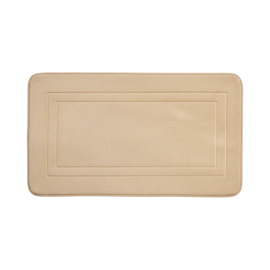 Tapis Salle de Bain Mémoire de Forme Beige Sable