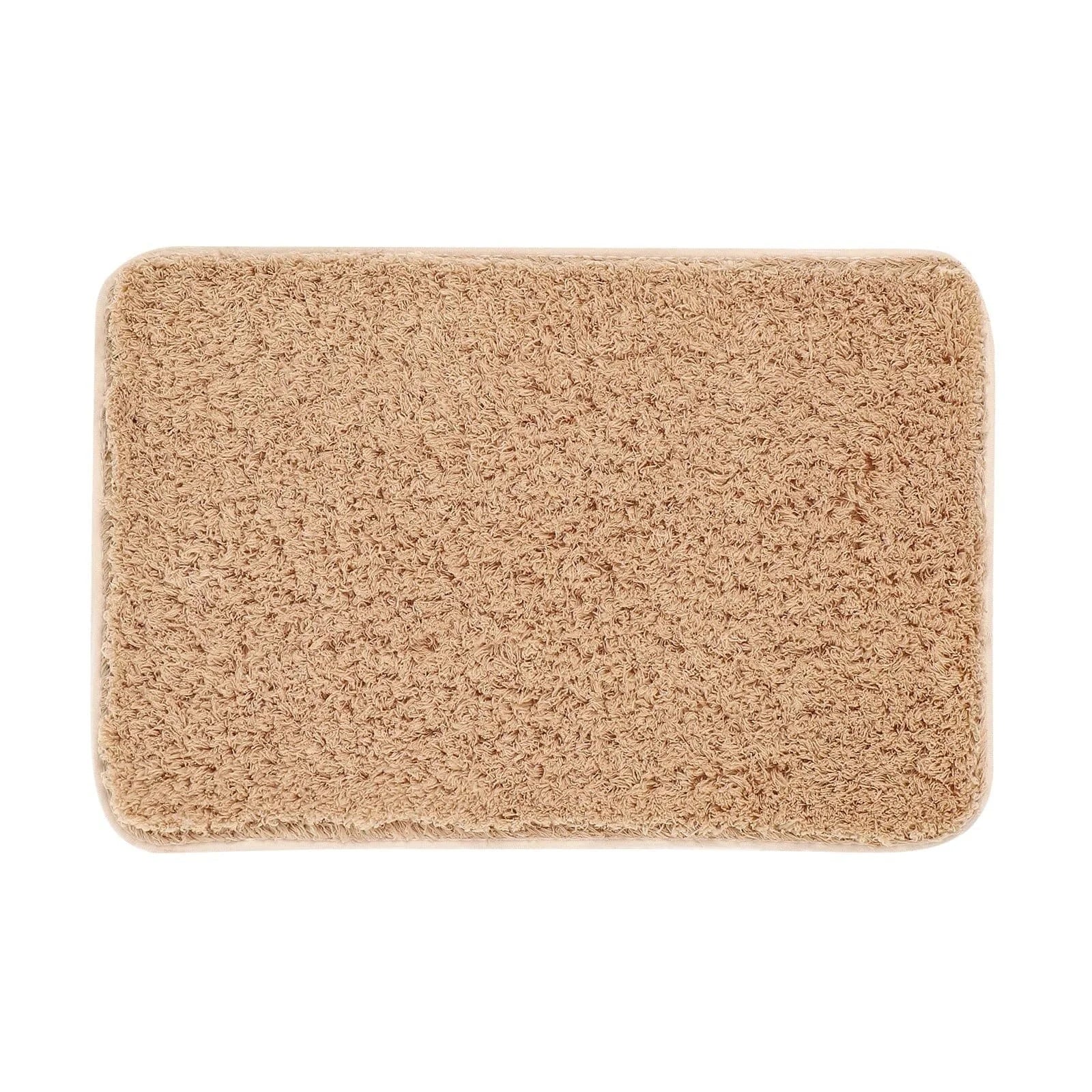 Tapis Salle de Bain Microfibre Beige Lin