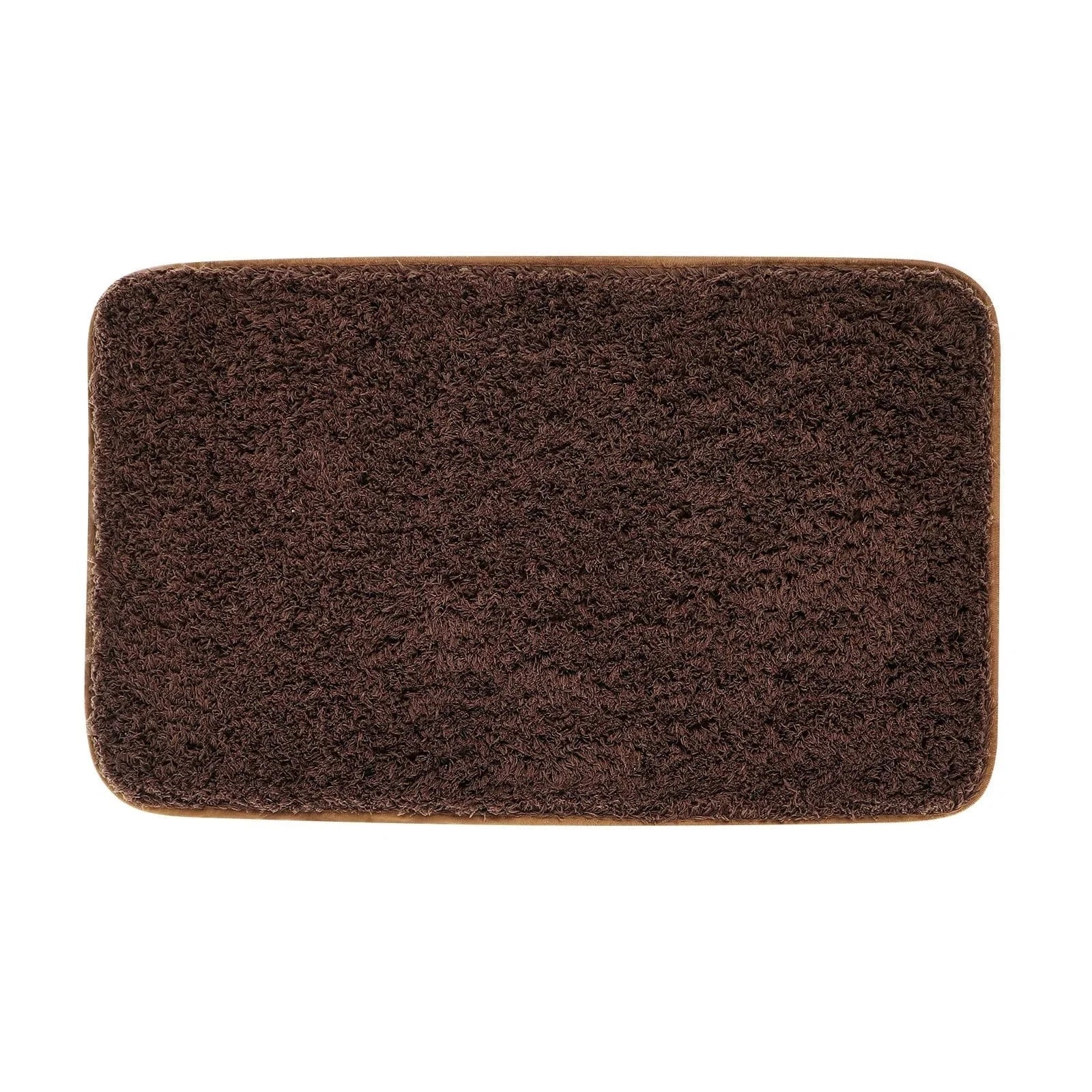 Tapis Salle de Bain Microfibre Marron Café