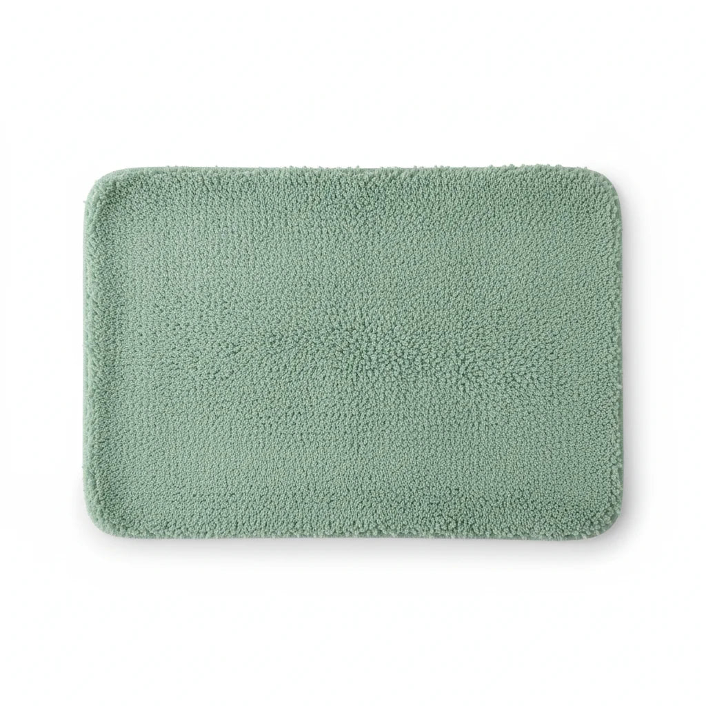 Tapis Salle de Bain Moelleux Vert Sauge