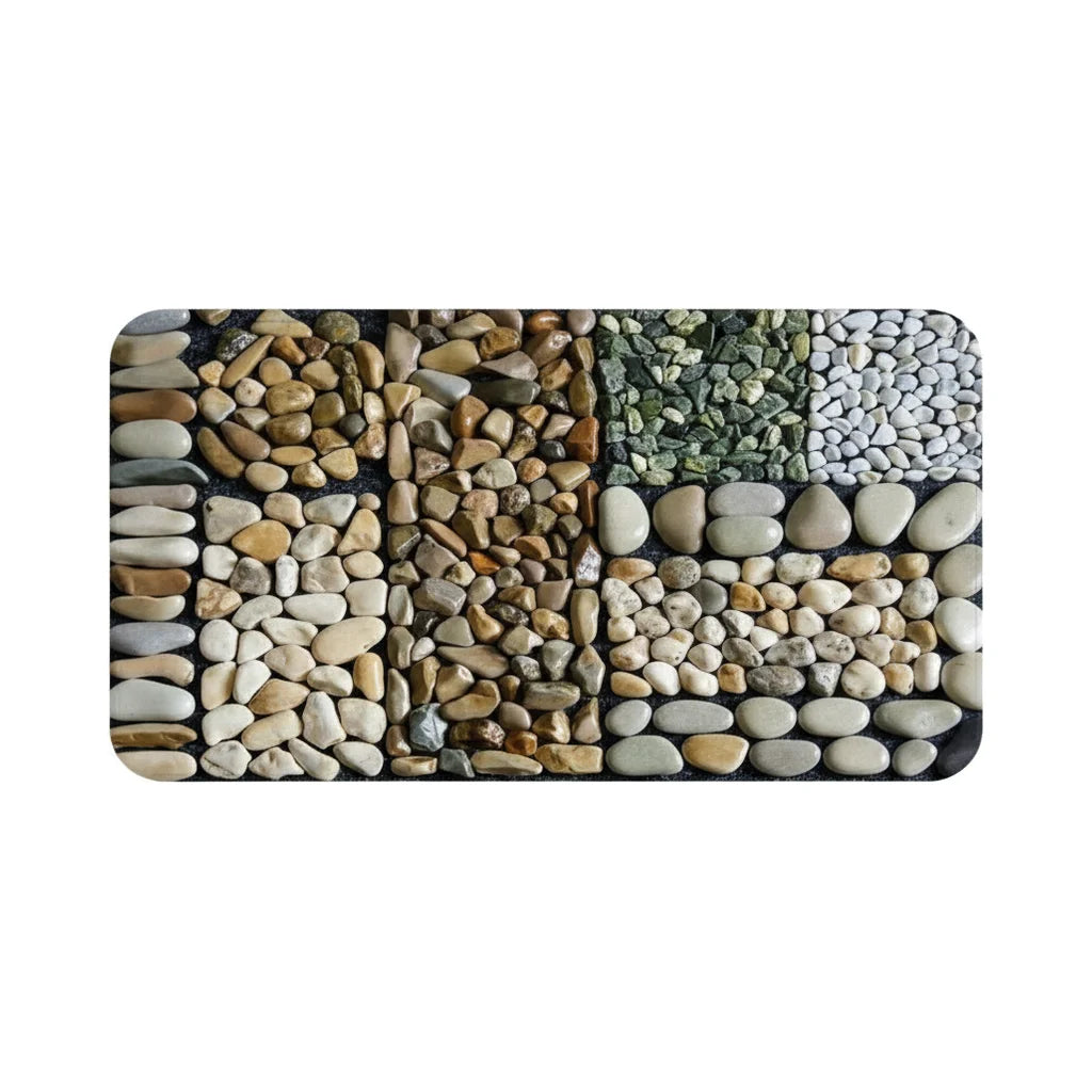 Tapis Salle de Bain Motif Galets 160x230cm