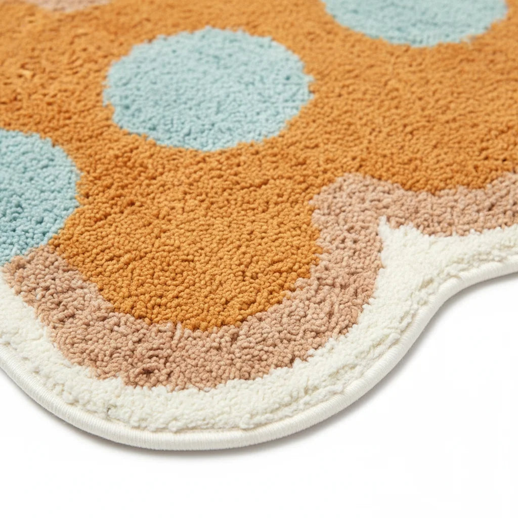 Tapis Salle de Bain Orange #d79c54