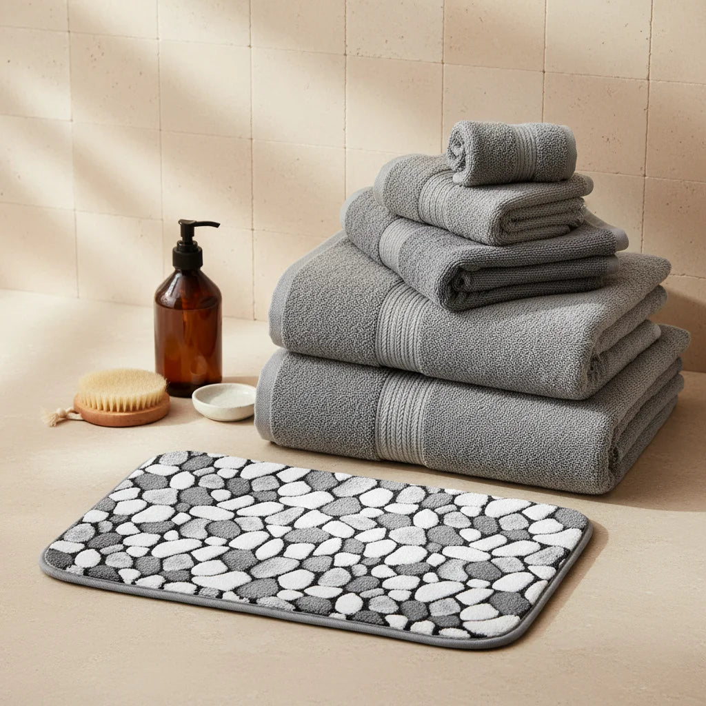 Tapis Salle de Bain Original - Galet