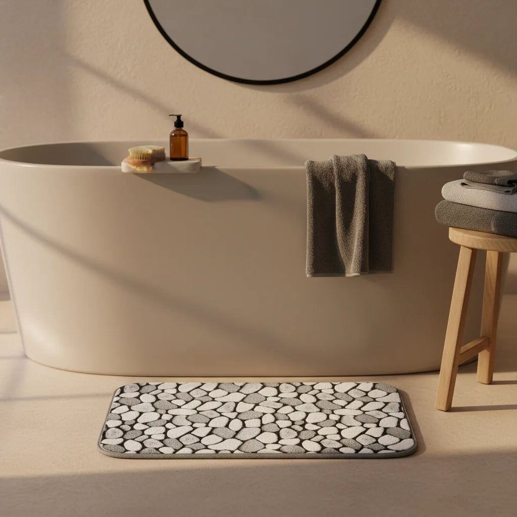 Tapis Salle de Bain Original - Galet