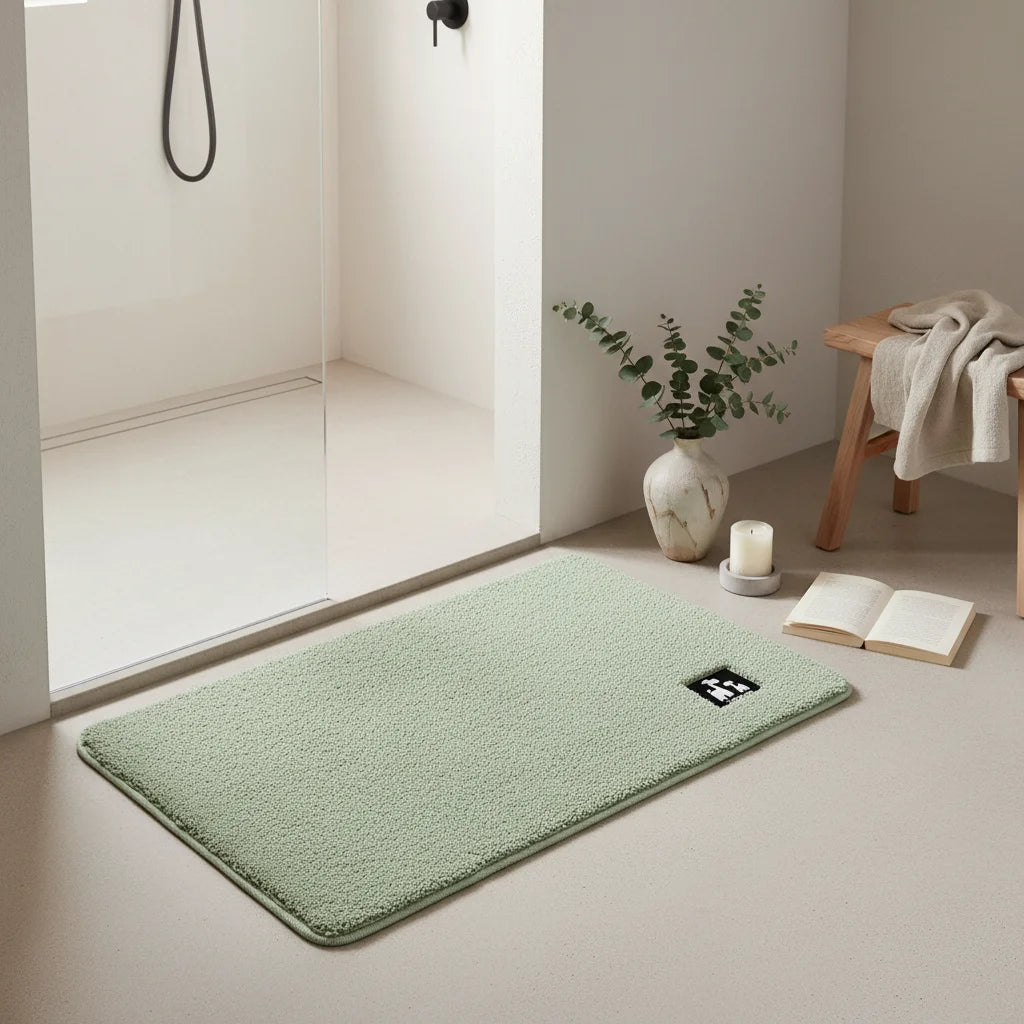 Tapis Salle de Bain Vert 80x120cm