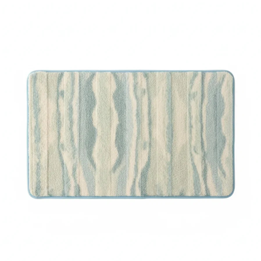Tapis Sol Salle de Bain Bois Céruléen