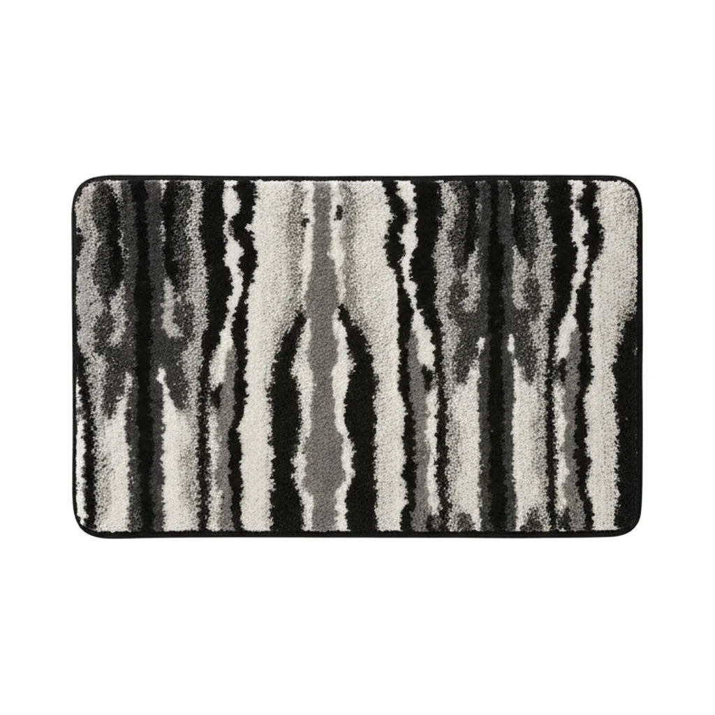 Tapis Sol Salle de Bain Bois Graphite