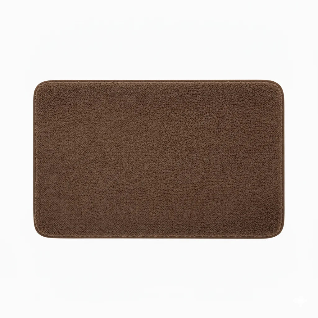 Tapis Sortie de Bain Antidérapant Taupe Rosé